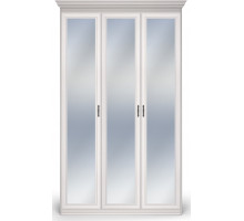 Шкаф 3-х дверный зеркальный Неаполь Ясень анкор светлый (патина "серебро") Шкаф 3-х дверный зеркальный Неаполь Ясень анкор светлый (патина "серебро")