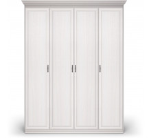 Шкаф 4-х дверный Неаполь Ясень анкор светлый (патина "серебро") Шкаф 4-х дверный Неаполь Ясень анкор светлый (патина "серебро")