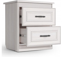 Тумба прикроватная Неаполь Ясень анкор светлый (патина "серебро") Тумба прикроватная Неаполь Ясень анкор светлый (патина "серебро")