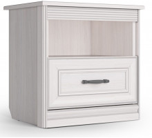 Тумба прикроватная с нишей Неаполь Ясень анкор светлый (патина "серебро") Тумба прикроватная с нишей Неаполь Ясень анкор светлый (патина "серебро")