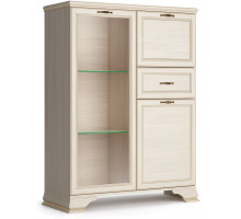 Шкаф низкий "тумба-витрина" Сиена (Бодега Белый) Шкаф низкий "тумба-витрина" Сиена (Бодега Белый)