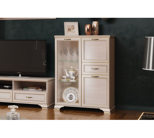 Гостиная Сиена 1 (Бодега Белый) Гостиная Сиена 1 (Бодега Белый)