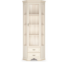 Шкаф-витрина угловой Сиена (Бодега Белый) Шкаф-витрина угловой Сиена (Бодега Белый)