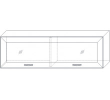Полка навесная 2 1300 Сиена (Бодега Белый) Полка навесная 2 1300 Сиена (Бодега Белый)