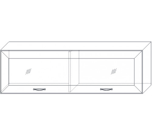 Полка навесная 2 1300 Сиена (Бодега Белый) Полка навесная 2 1300 Сиена (Бодега Белый)