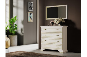 Спальня Сиена 1 (Бодега Белый) Спальня Сиена 1 (Бодега Белый)