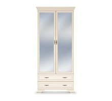 Шкаф Сиена 2-х дверных (Бодега Белый) Шкаф Сиена 2-х дверных (Бодега Белый)