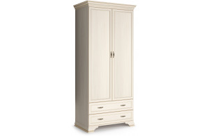 Шкаф Сиена 2-х дверных (Бодега Белый) Шкаф Сиена 2-х дверных (Бодега Белый)