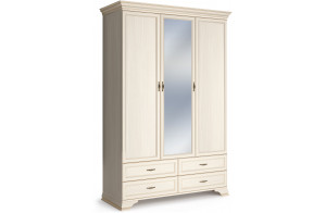 Шкаф Сиена 3-х дверных (Бодега Белый) Шкаф Сиена 3-х дверных (Бодега Белый)