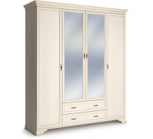 Шкаф Сиена 4-х дверных (Бодега Белый) Шкаф Сиена 4-х дверных (Бодега Белый)