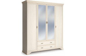 Шкаф Сиена 4-х дверных (Бодега Белый) Шкаф Сиена 4-х дверных (Бодега Белый)