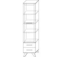 Гостиная Вега Скандинавия 3 (глянец, белый + дуб каньон) Гостиная Вега Скандинавия 3 (глянец, белый + дуб каньон)
