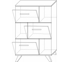 Гостиная Вега Скандинавия (глянец, белый + дуб каньон) Гостиная Вега Скандинавия (глянец, белый + дуб каньон)