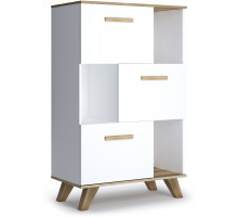 Гостиная Вега Скандинавия (глянец, белый + дуб каньон) Гостиная Вега Скандинавия (глянец, белый + дуб каньон)