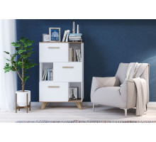 Гостиная Вега Скандинавия (глянец, белый + дуб каньон) Гостиная Вега Скандинавия (глянец, белый + дуб каньон)