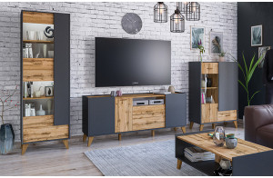 Гостиная Сканди 3 графит Гостиная Сканди 3 графит