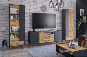 Гостиная Сканди 2 графит Гостиная Сканди 2 графит