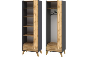 Шкаф комбинированный Сканди МН-036-09(графит)