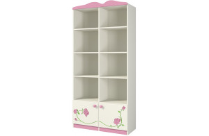 Модульная детская стенка для книг и игрушек с полками и ящиками Розалия Модульная детская стенка для книг и игрушек с полками и ящиками Розалия