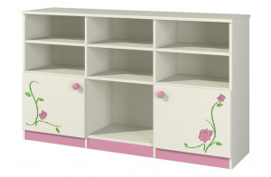 Модульная детская стенка для книг и игрушек с полками и ящиками Розалия Модульная детская стенка для книг и игрушек с полками и ящиками Розалия