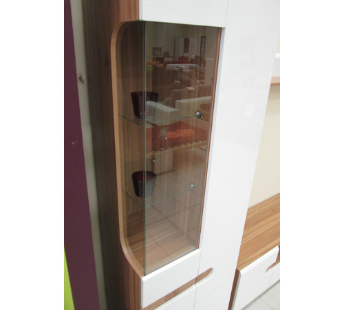 Модульная мебель для гостиной Леонардо белый глянец композиция 1