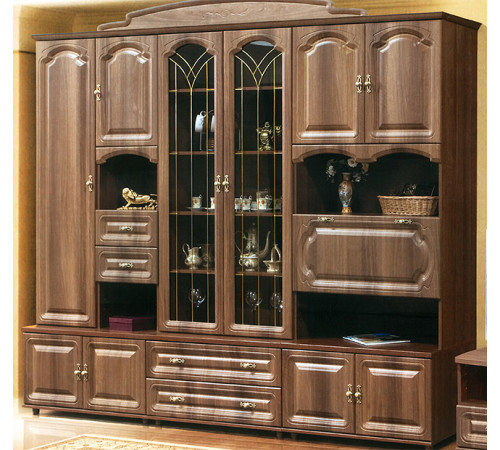 Стенка для гостиной Романтика ВК-09.2 от Мебель-Неман Стенка для гостиной Романтика ВК-09.2 от Мебель-Неман