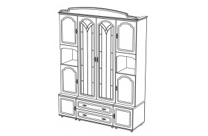 Стенка для гостиной Романтика ВК-09.3 от Мебель-Неман Стенка для гостиной Романтика ВК-09.3 от Мебель-Неман