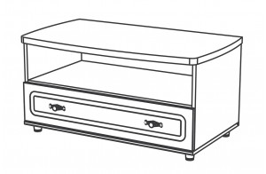 Тумба под телевизор в гостиную Романтика ВК-09-06 Тумба под телевизор в гостиную Романтика ВК-09-06