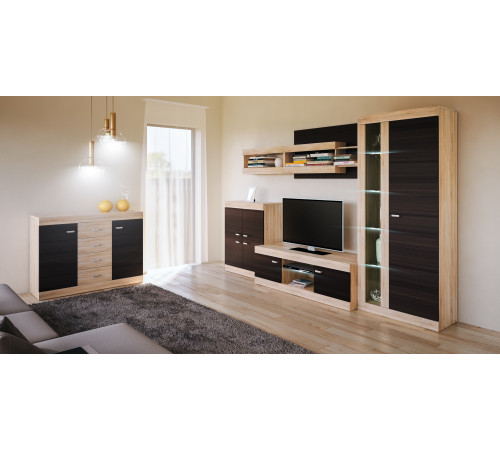 Широкий комод (тумба) в гостиную Веста МН-130-04 Широкий комод (тумба) в гостиную Веста МН-130-04