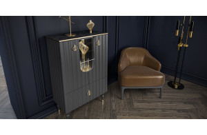 Комбинированный шкаф витрина Лоренсо МН-043-01 Комбинированный шкаф витрина Лоренсо МН-043-01