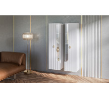 Шкаф-витрина навесной Лоренсо МН-043-02/03 белый Шкаф-витрина навесной Лоренсо МН-043-02/03 белый