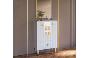 Комбинированный шкаф витрина Лоренсо МН-043-01 белый Комбинированный шкаф витрина Лоренсо МН-043-01 белый