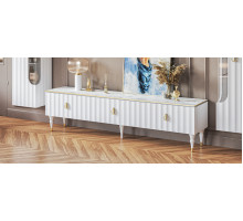 Тумба под ТВ Лоренсо МН-043-06 белая Тумба под ТВ Лоренсо МН-043-06 белая