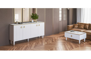 Журнальный столик Лоренсо МН-043-38 белый Журнальный столик Лоренсо МН-043-38 белый