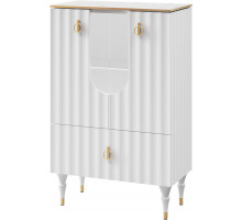 Комбинированный шкаф витрина Лоренсо МН-043-01 белый Комбинированный шкаф витрина Лоренсо МН-043-01 белый