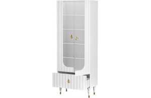 Шкаф-витрина Лоренсо МН-043-25 белый Шкаф-витрина Лоренсо МН-043-25 белый