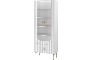 Шкаф-витрина Лоренсо МН-043-25 белый Шкаф-витрина Лоренсо МН-043-25 белый