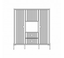 Шкаф комбинированный в гостиную Люксор МН-042-03 Шкаф комбинированный в гостиную Люксор МН-042-03