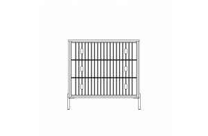 Бельевой комод для спальни Люксор МН-042-12 Бельевой комод для спальни Люксор МН-042-12