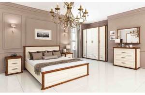 Бельевой комод для спальни Марсель МН-126-06 (крем, кантри) Бельевой комод для спальни Марсель МН-126-06 (крем, кантри)