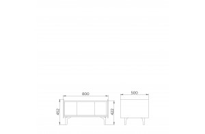 Журнальный столик Модена МН-048-26 Журнальный столик Модена МН-048-26