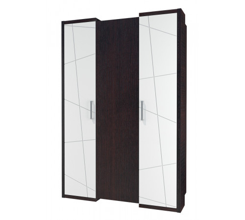 Трехдверный шкаф гардероб для одежды с зеркалом Барселона МН-115-03-220 Трехдверный шкаф гардероб для одежды с зеркалом Барселона МН-115-03-220
