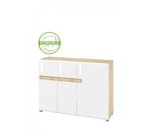 Модульная мебель для гостиной Леонардо белый полуглянец композиция 3 Модульная мебель для гостиной Леонардо белый полуглянец композиция 3