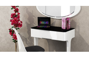 Пристенный туалетный столик с выдвижным ящиком в спальню Верона МН-024-07 Пристенный туалетный столик с выдвижным ящиком в спальню Верона МН-024-07