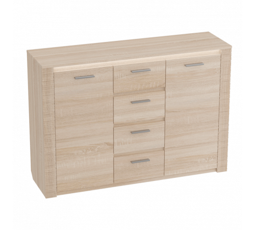 Широкий комод 1400 Элана, цвет Бодега белая Широкий комод 1400 Элана, цвет Бодега белая