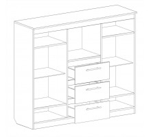 Широкий комод с баром для гостиной Элана  Широкий комод с баром для гостиной Элана