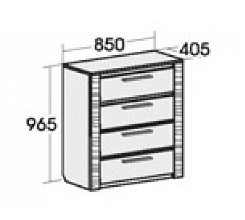 Комод для спальни Элана 850 Комод для спальни Элана 850