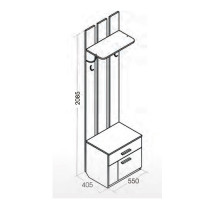 Вешалка для одежды в прихожую Элана Вешалка для одежды в прихожую Элана