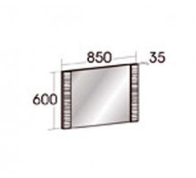 Настенное зеркало Элана, цвет Бодега белая Настенное зеркало Элана, цвет Бодега белая