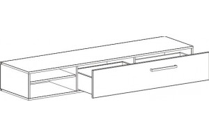 Низкая тумба под телевизор Кёльн-1750 Низкая тумба под телевизор Кёльн-1750
